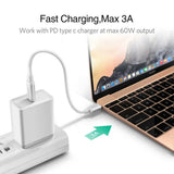 USB C to USB C 3.1 Cable Power Delivery Fast Charging PD Charger Cord Fr iPad Air 4 Pro 11