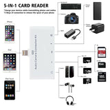 5 in 1 Lightning to TF SD Card Reader Camera USB OTG Adapter Micro for iPhone iPad