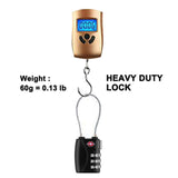 TSA Approved Travel Combination Cable Luggage Locks for Suitcases
