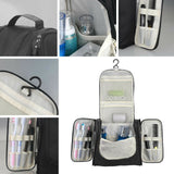 Leak Proof Travel Bags for Toiletries with Hanging Hook & Pro Inner Organization