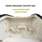 Leak Proof Travel Bags for Toiletries with Hanging Hook & Pro Inner Organization