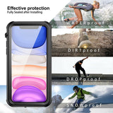iPhone 12 / 12 Pro Max Mini Case Waterproof Shockproof Tough Armor Cover Screen Protector
