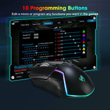 Wired mouse Gaming 7 Color LED Gaming Mouse Usb Backlit 6400DPI For PC Laptop