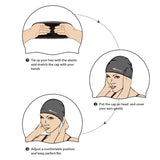 Lycra Swimming Cap/Swim Cap/Swimming hat with PU Coat for Adult Men Women Ladies