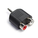 3.5mm Splitter Audio Plug Converter Male to 2 RCA Female Adapter