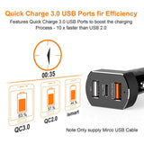 3-Port USB Type C Rapid Car Charger 8.4A for iPhone X Google Pixel Samsung