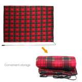 Electric 12V Heated Car Blanket Travel Rug Soft Caravan Fleece Volt Camping