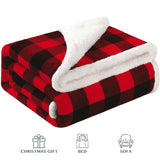 Christmas MINK BLANKET Super Soft Warm Plush Fleece Fuzzy Sherpa Throw Blanket