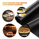 BBQ Grill Mat Non-Stick Reusable Resistant Barbecue Baking Sheet Cooking Meat
