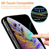 For iPhone 12 Mini Pro Max 3D Full Coverage Tempered Glass Screen Protector Black