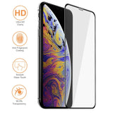 For iPhone SE XS MAX XR 3D Full Coverage Tempered Glass Screen Protector