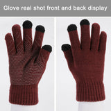 Women’s Men's Knitted Long Scarf Beanie Hat Gloves Set for Winter Daily Wear