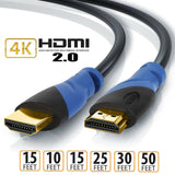 HDMI Male to Male V2.0 Cable 2160P Support 4K, Ethernet, 3D and Audio Return