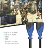 HDMI Male to Male V2.0 Cable 2160P Support 4K, Ethernet, 3D and Audio Return