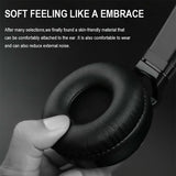Soft Earmuffs Heaphones Over Ear Comfortable Stereo Headset Wired + Built-in Mic