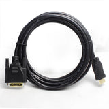 Black-Shielded DVI-D 24+1 to HDMI Cable 4K 1080P