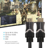 8K Ultra High Speed 48Gbps Resolution 120Hz with HDR HDMI Cables