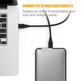 Premium USB 2.0 Male to Male Cable Super Speed for Data Transfer Hard Drive Lot