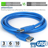 SuperSpeed USB 3.0-USB to USB Cable A to A Male to Male 1M 2M 3M Lot