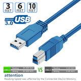 USB 3.0 Type A Male To B Male Scanner Printer Extension Cable