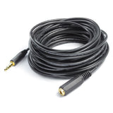 3.5mm Male to Female M/F Stereo Jack Headphone Extension Cable Aux Audio Lead