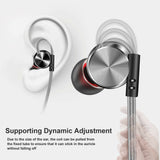 In-Ear Earbuds, Magnetic Wired Earphones Mic Metal Stereo Bass Noise Cancelling