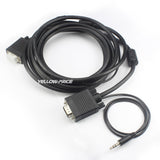 VGA Cable with Audio 3.5mm AUX Jack Wire Cord Stereo Sound SVGA Plug