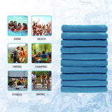 Cool Towels -(100cm x 30cm) Wet Ice Microfiber Towel for Baseball Workout Sports