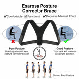Posture Corrector Adjustable Clavicle Brace Back Neck Pain Relief - Unisex