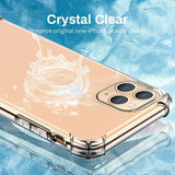 iPhone 12, 12 Mini, 12 Pro, 12 Pro Max 2020 Crystal Clear Shockproof TPU Case & Tempered Glass