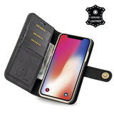 Wallet Flip Genuine Leather iPhone Case Cover For iPhone XS MAX XR XS 6 7 8 +