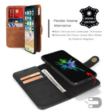 Wallet Flip Genuine Leather iPhone Case Cover For iPhone XS MAX XR XS 6 7 8 +