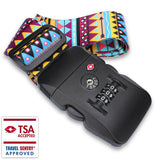 Combination Locking Luggage Strap Tag with Integrated TSA Approved Password Lock