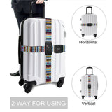 Combination Locking Luggage Strap Tag with Integrated TSA Approved Password Lock