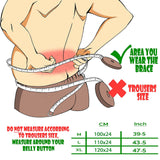 Extra Support Back Lumbar Corrector Adjustable Posture Correction Brace Belt AU