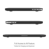 (Pro 13inch A2251/A2289) Slim Soft Frost Black Rubberized Case for Macbook Air Pro Retina 11" 12" 13" 15"