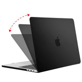 (12inch A1534) Slim Soft Frost Black Rubberized Case for Macbook Air Pro Retina 11