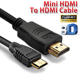 High Quality Mini HDMI Male to HDMI Cable Converter For 1080P HDTV UHD TV
