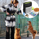 Dog Puppy Pet Treat Snack Food Training Pouch Bag w/Built-in Poop Bag Dispenser