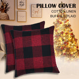 Set of 2 or 4 Soft Polyester Square Throw Pillow Covers for Living Room Sofa Couch