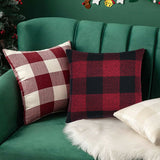 Set of 2 or 4 Soft Polyester Square Throw Pillow Covers for Living Room Sofa Couch