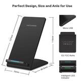 Samsung iPhone X 8 8plus 12 Pro Max Mini 15W Max Fast Wireless Charging Pad Stand
