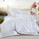 4 Pieces Comfor Bed Sheet Set Silk Soft Deep Pocket Bed Sheets Queen Or King