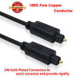 1M 2M 3M 8M Digital Optical Audio Cable - [Flawless Audio, Secure Connection]