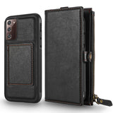 Leather Wallet Phone Case Cover with Magnetic Closure for Samsung Galaxy Note 20 S10